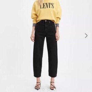 Levi's women balloon jean, black in size 28